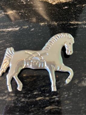 Sterling silver Navajo brooch